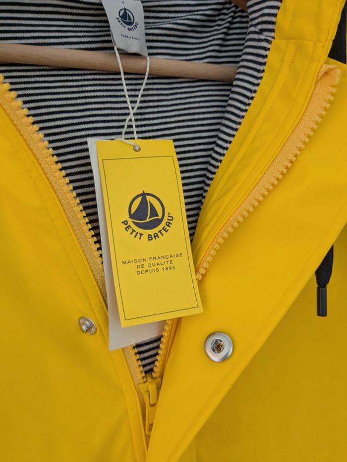 Ciré imperméable jaune Petit Bateau S - photo numéro 5