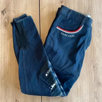 Pantalon Harcour  – Gros  Grip –  Taille  38 – Bleu  Marine  et  Liseret Rouge –  Bon état