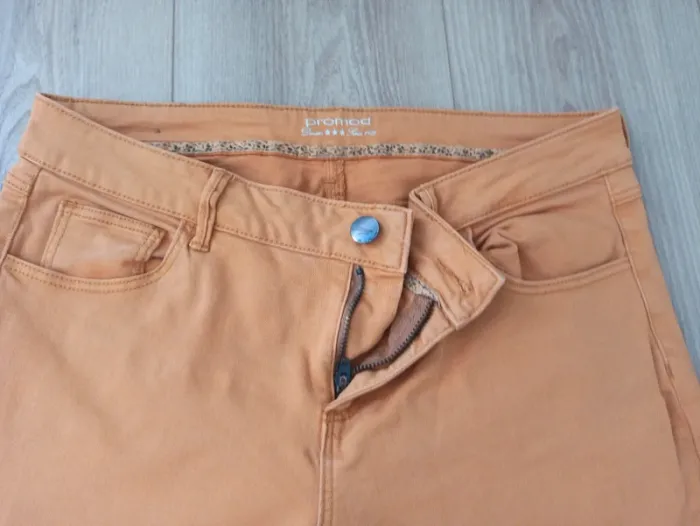 Pantalon slim moutarde - photo numéro 4