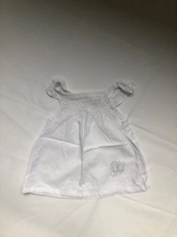 Débardeur blanc fille grain de blé 6 mois