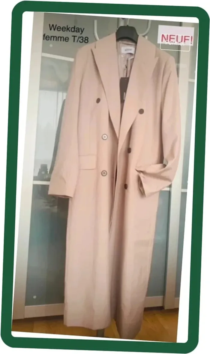 Manteau/pardessus long femme Weekday T/38 - photo numéro 2