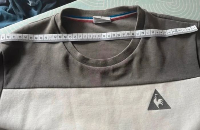 Pull blanc et gris le coq sportif - photo numéro 6