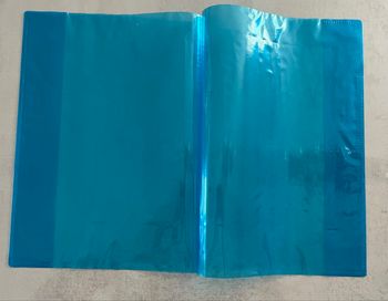 5 protèges cahiers bleu 21x29,7 cm