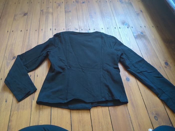 Veste noir asymétrique fermeture éclair zip Promod taille 2 - photo numéro 4