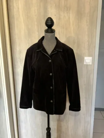 Veste velours, marron foncé
