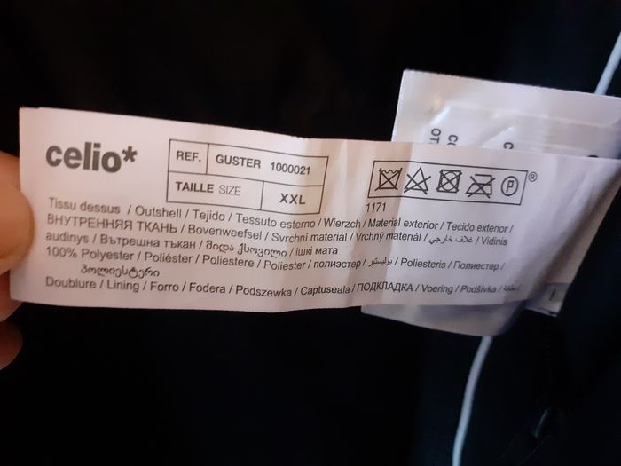 Veste à capuche mi-saison homme XXL Celio - photo numéro 7