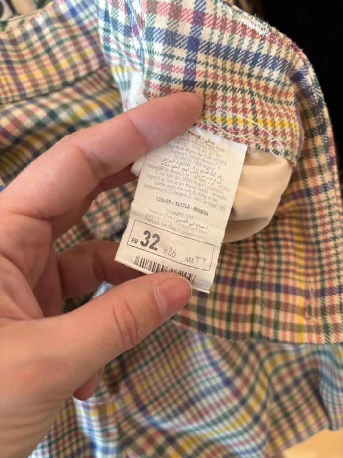 Pantalon droit à carreaux - photo numéro 3