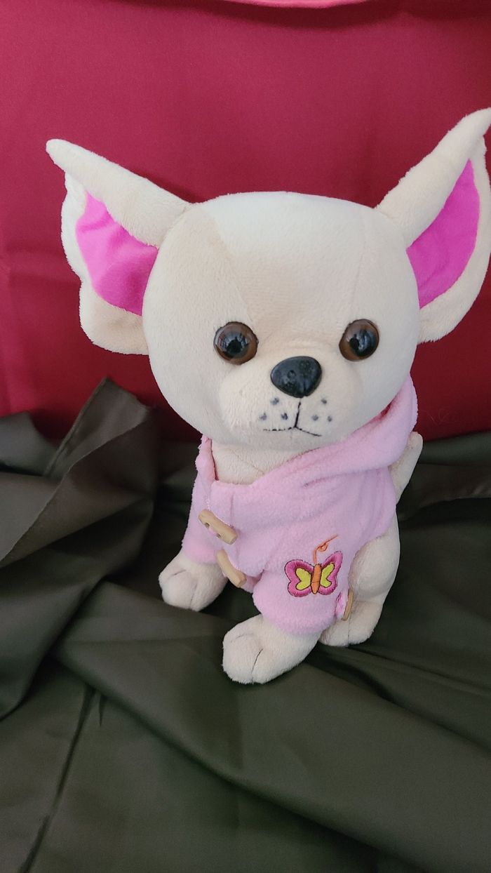 Chihuahua chien, peluche 30cm (Brandnew Chihuahua dog stuffed plush - photo numéro 3