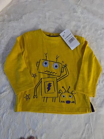 Tee shirt manche longue robot