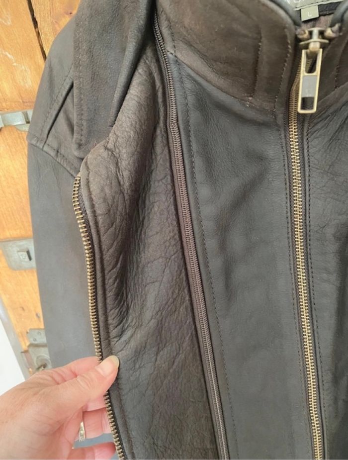 Veste homme en cuir véritable - photo numéro 3