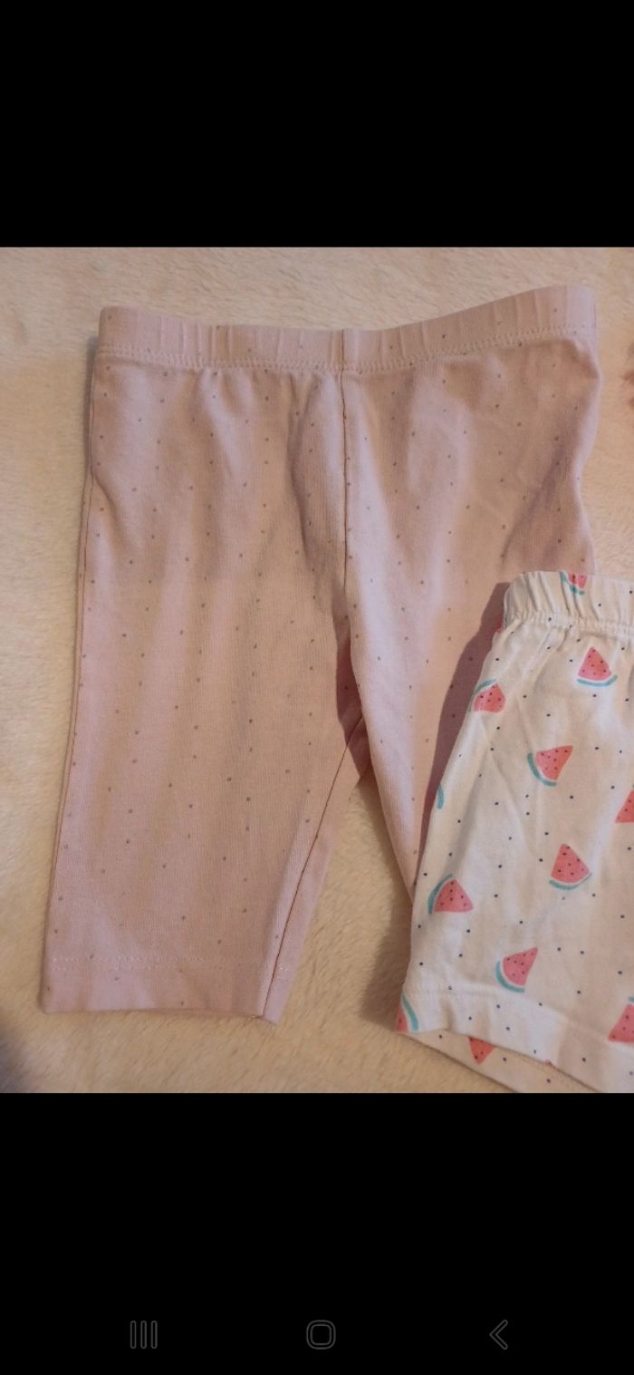Lot de 2 shorts bébé taille 12 mois - photo numéro 3