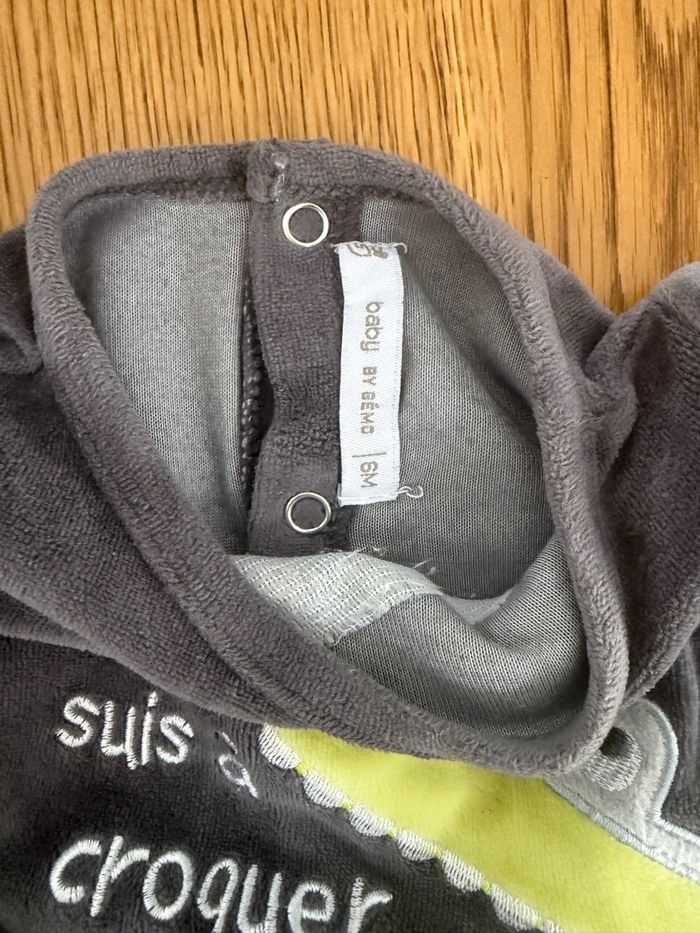Pyjama 2 Pièces Bébé 6 Mois Gemo Je Suis à Croquer Très Bon État – Réduction sur Lot - photo numéro 3