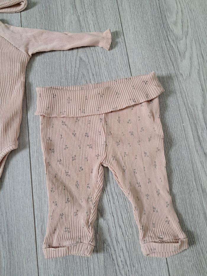 Ensemble 3 pièces - rose - 3 mois / 60 cm - photo numéro 3