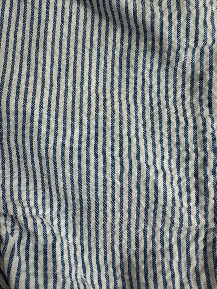 Salopette courte rayé bleu bout chou taille 3 mois - photo numéro 2
