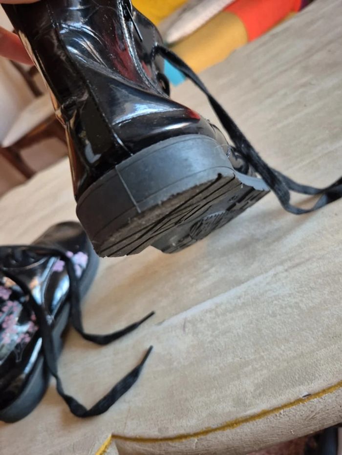 Bottines verni motif fleur - photo numéro 11