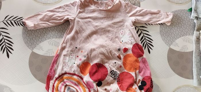 robe rose manches longues