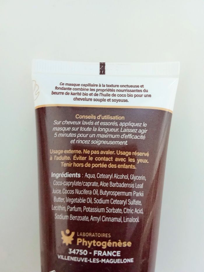 Masque Cheveux Corème Paris - Beurre de Karité & Coco Bio - 50ml - NEUF - photo numéro 3