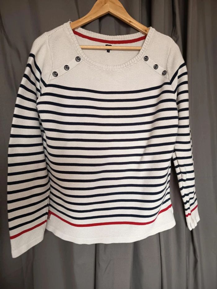 Pull été marin . grande taille. Mixte.