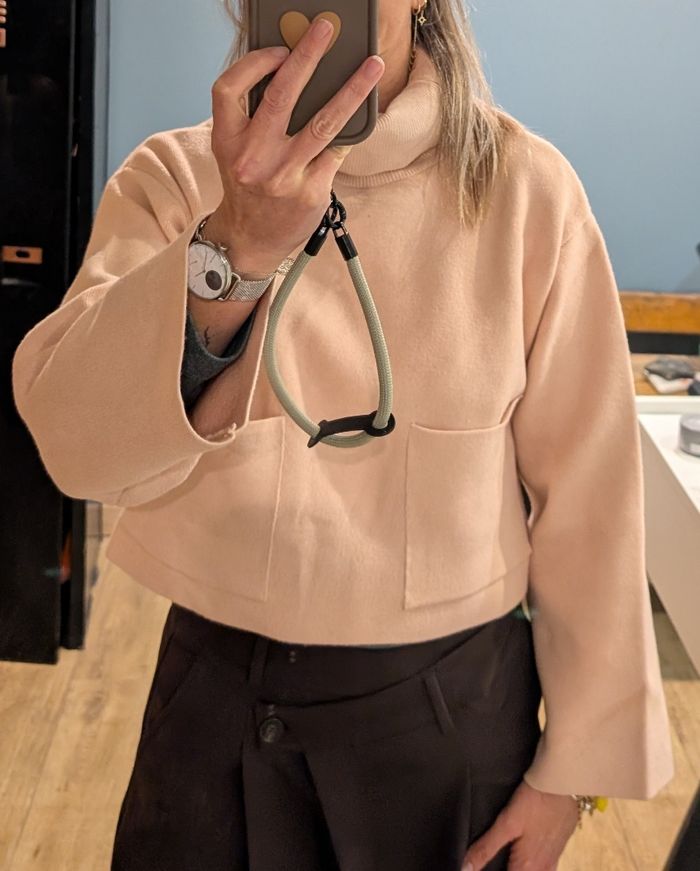 Pull Crop rose MNG S - photo numéro 2