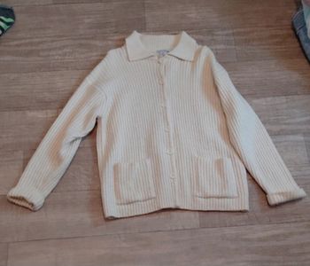 Veste longue en laine
