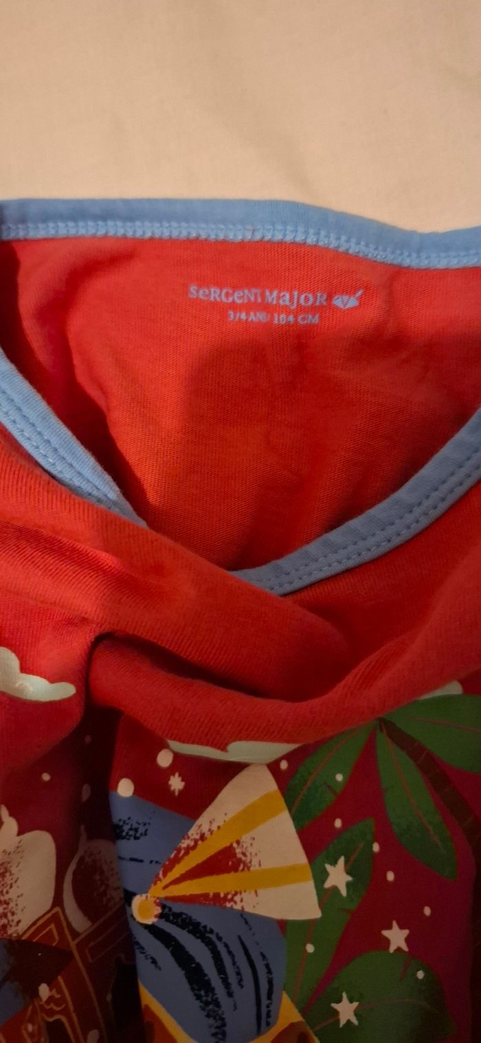 Pyjama 2 pièces rouge 3 ans Sergent Major - photo numéro 7