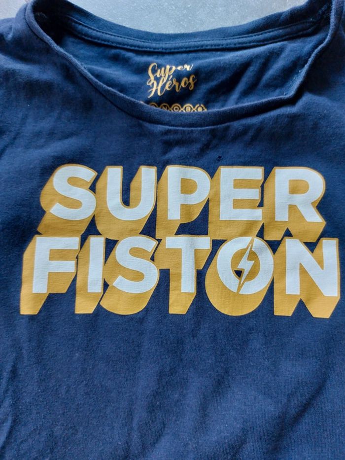 Lot 2 t-shirts bleus - photo numéro 3
