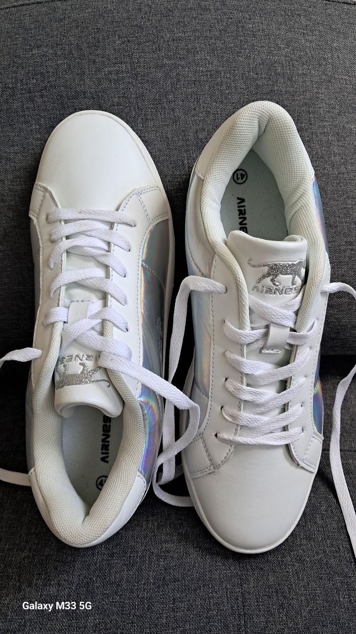 AIRNESS Baskets Holographiques Blanches T.41 - photo numéro 3