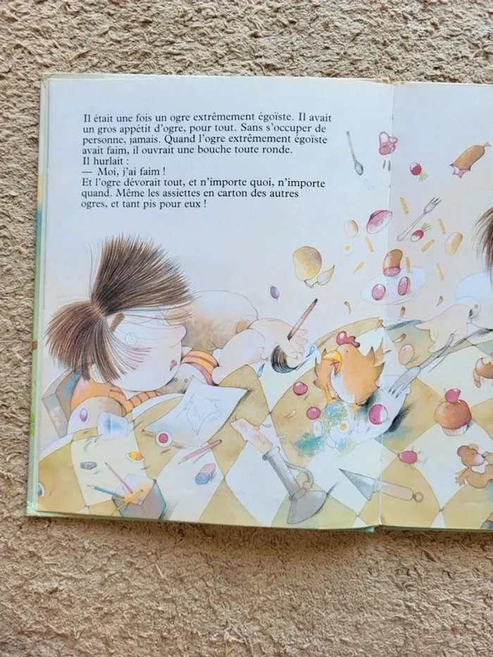 Livre enfant vintage "L'ogre extrêmement égoïste" de Florence Desmazures - Vive la lecture - photo numéro 5
