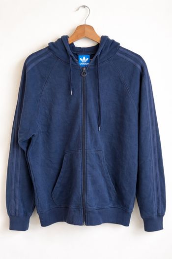 🏷️ Sweat à capuche zippé Adidas Originals - Bleu Marine (Taille M)