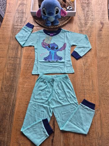 Pyjama 2 pièces Stitch Bleu Clair 6 ans