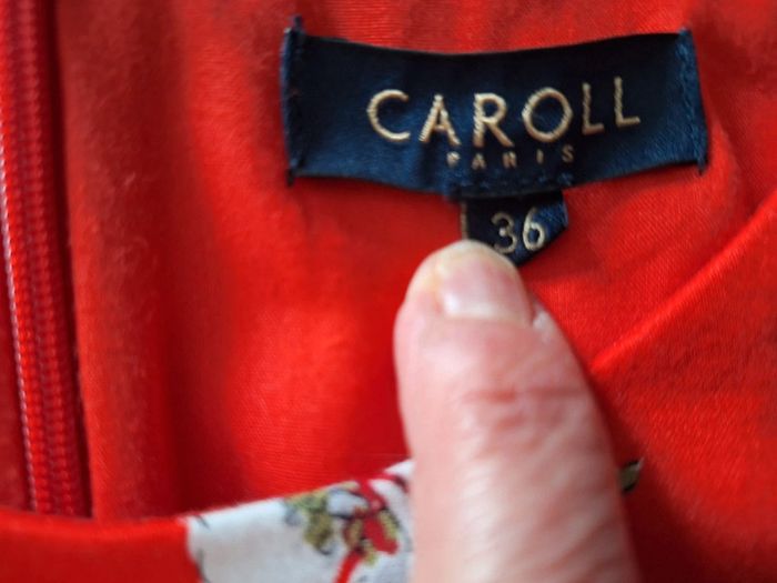 Robe rouge fleurie caroll - photo numéro 2