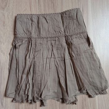 Jupe taupe Mila blue 5 ans fermeture éclair