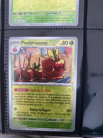 Carte Pokémon reverse neuf