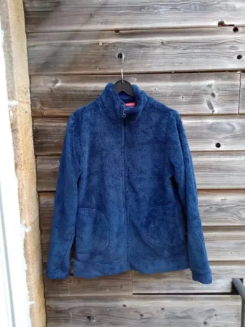 Veste manches longues polaire bleu marine 34/36 Tissaia