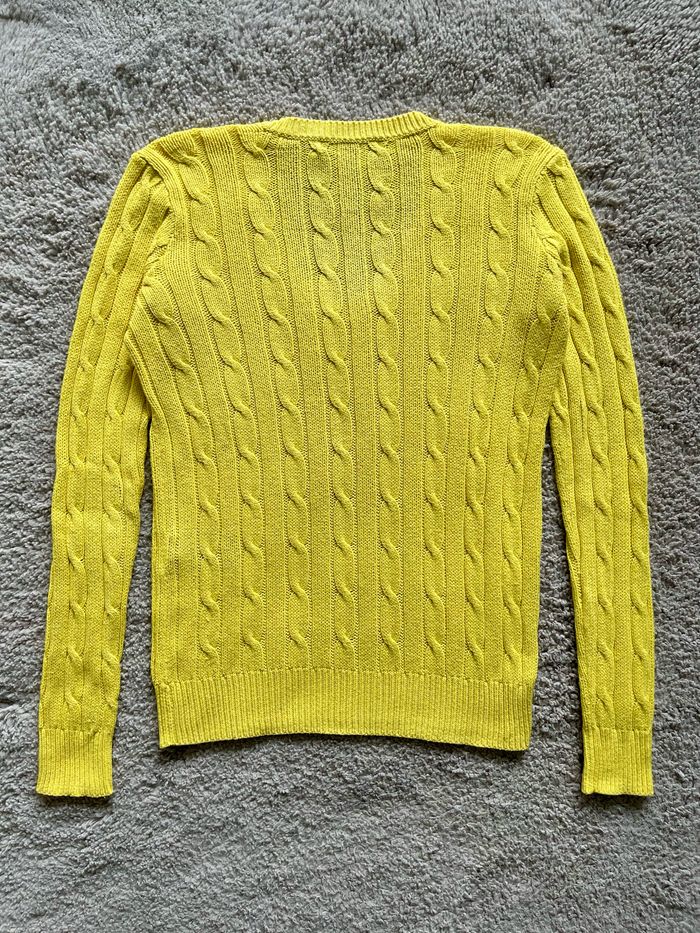 Pull torsadé col V Ralph Lauren femme taille XS - photo numéro 5