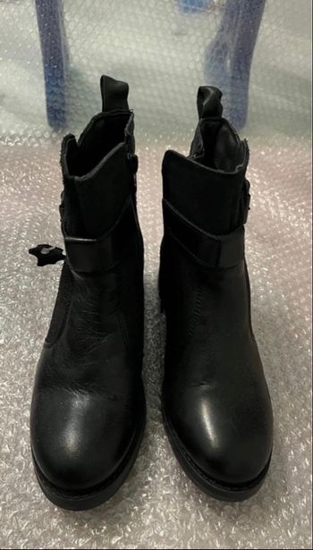 Bottines en cuir noires femme pointure 36