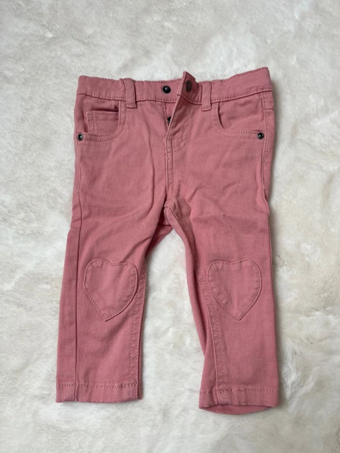1 pantalon rose 9 mois bébé fille - photo numéro 3