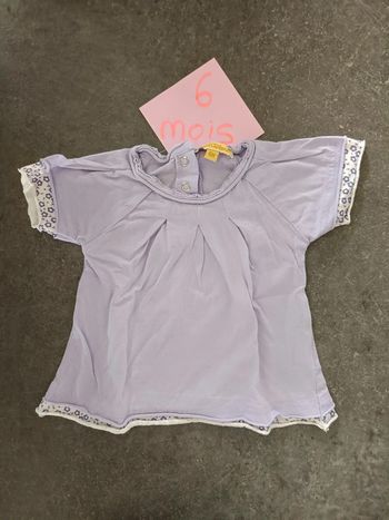 T-shirt lilas 6 mois