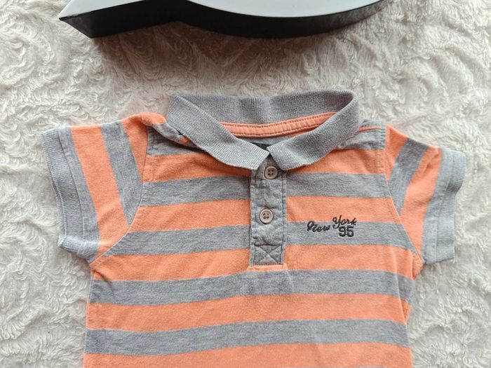 Polo tee shirt manches courtes rayé Garçon 2 ans New York In Extenso - photo numéro 3