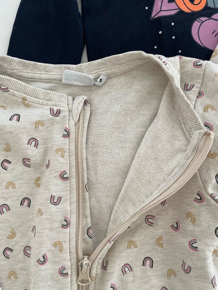 Ensemble jeans + t-shirt + veste  98cm - photo numéro 4