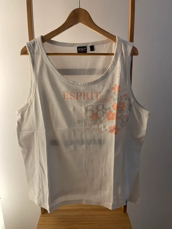 Débardeur femme blanc Esprit Sport