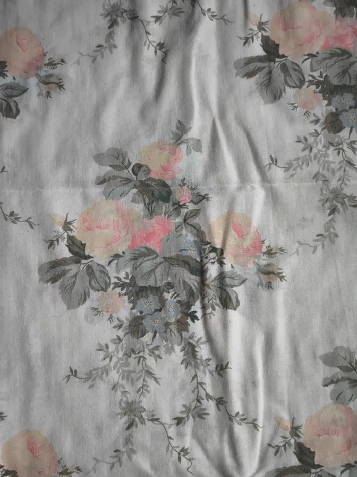 Lot de taies de traversins vintage motif floral - photo numéro 5