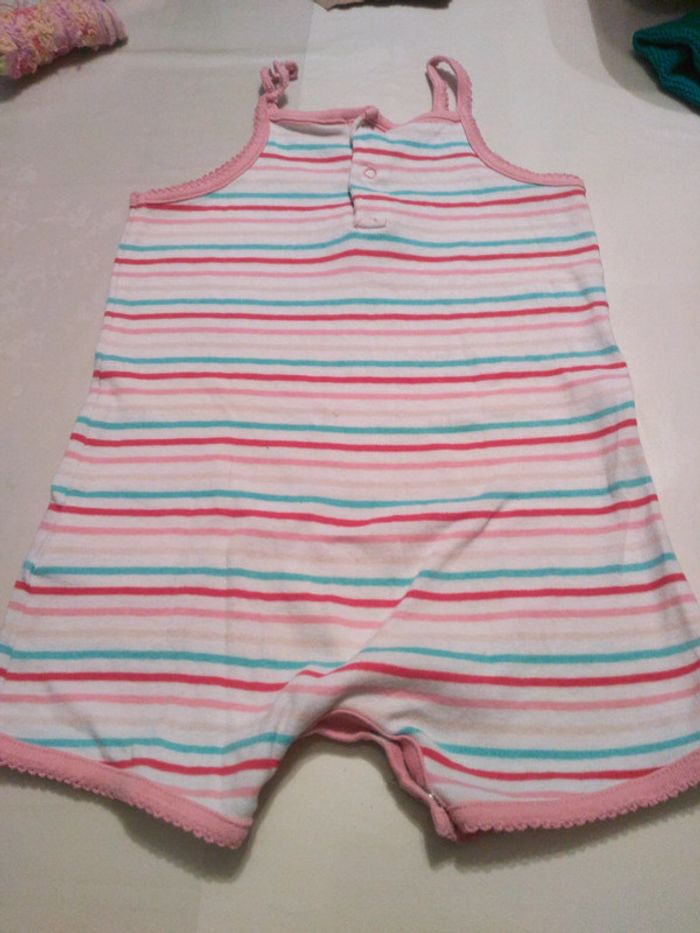 Combi-short été à rayures - photo numéro 2