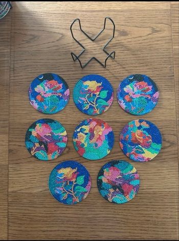 Dessous de verres peinture diamant