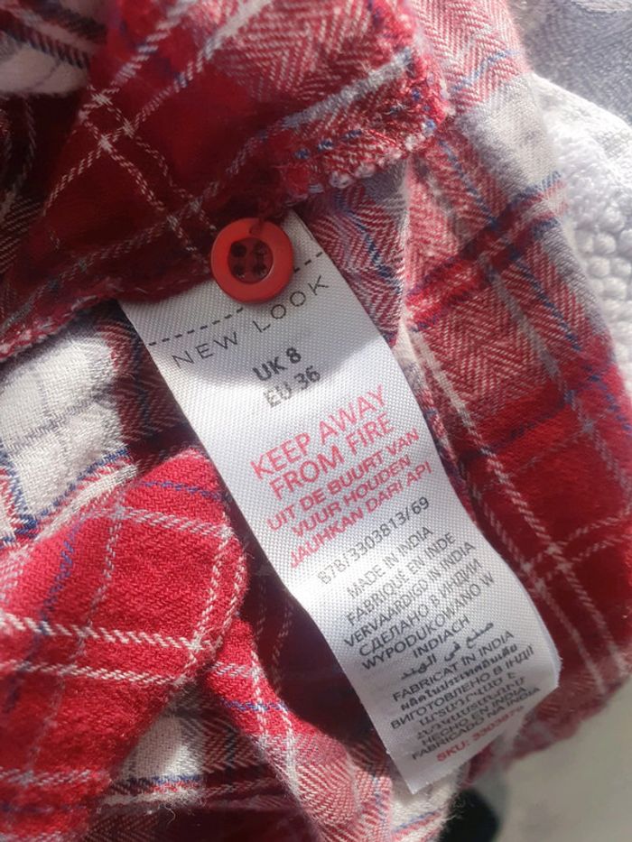 Chemise à Carreaux Rouge et Blanc - photo numéro 4