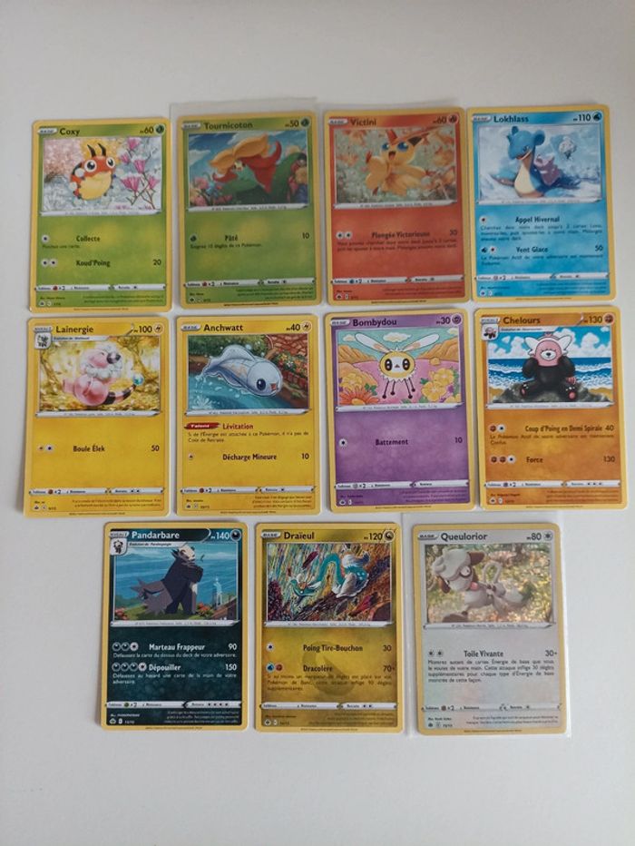 Lot 11 cartes Pokémon McDo 2021