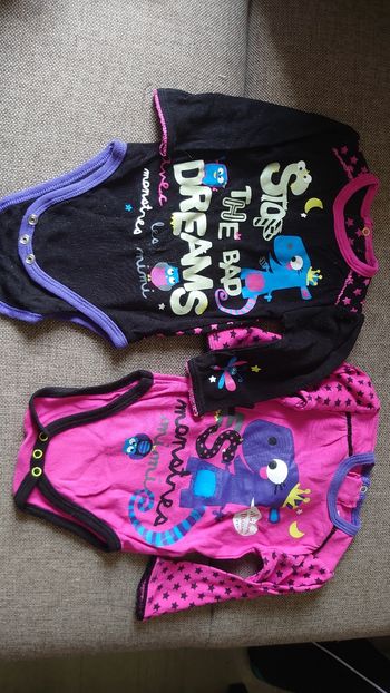 Lot 2 bodies monstre Petit Beguin