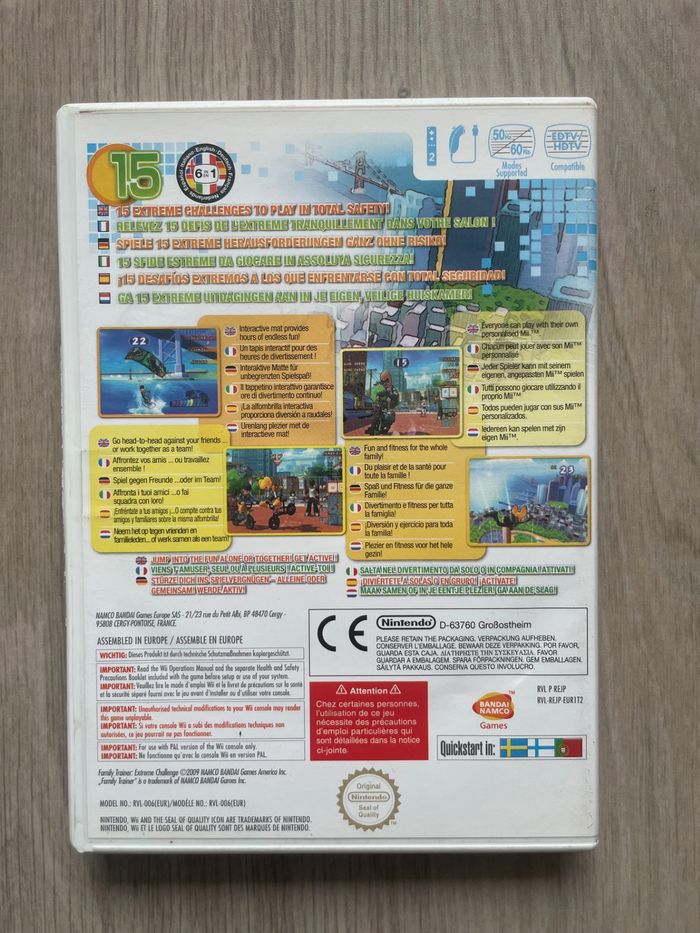 Jeu pour Nintendo Wii, Family trainer extreme challenge, en français. - photo numéro 3