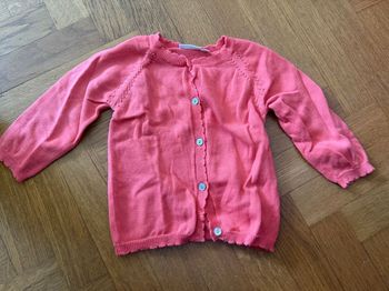 Cardigan rose 9mois Noukies 