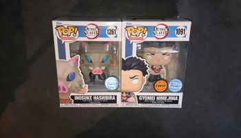 Lot 2 Figurines Funko Pop / Gyomei « Chase » 1091 & Inosuke 1261 / Demon Slayer